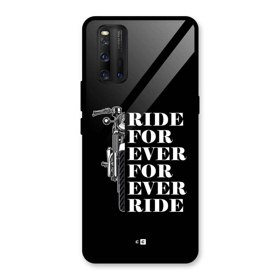 Ride Forever Glass Back Case for Vivo iQOO 3