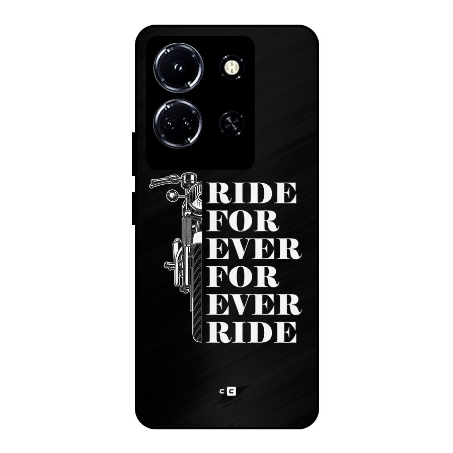 Ride Forever Metal Back Case for Infinix Note 30 5G