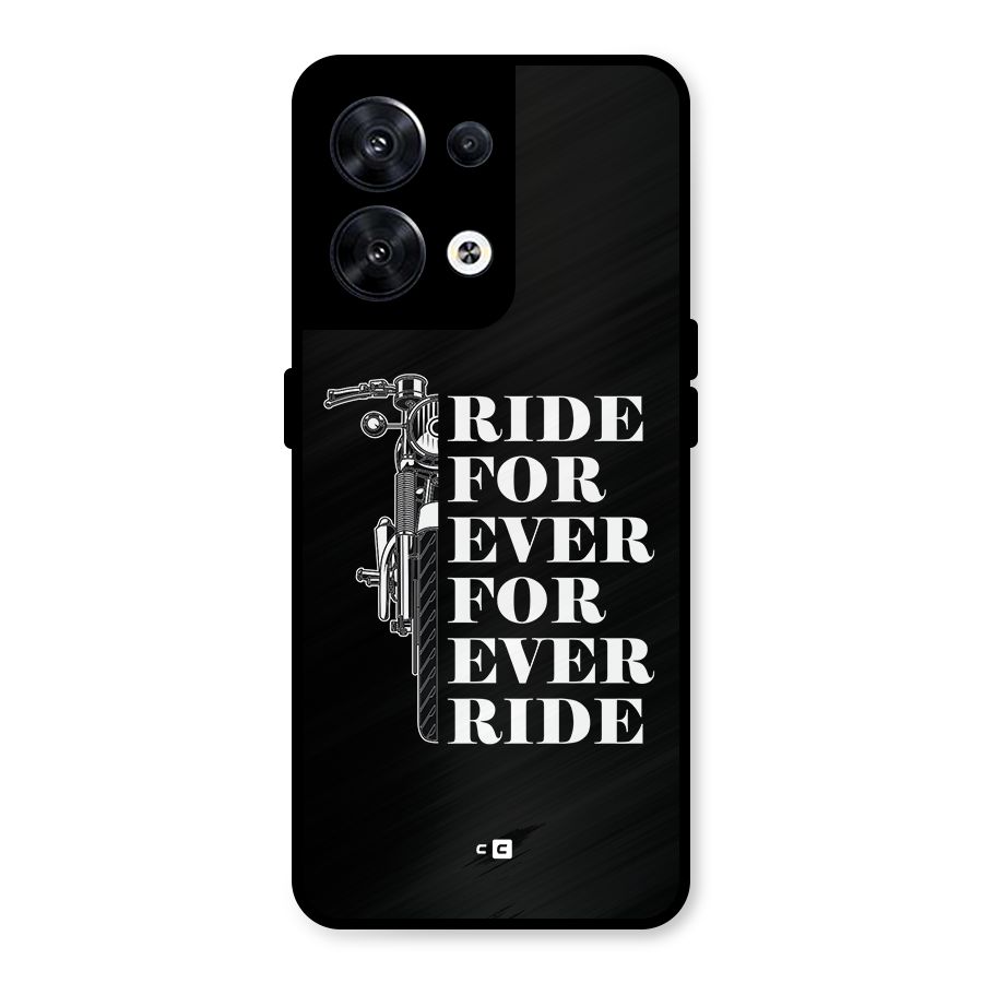 Ride Forever Metal Back Case for Oppo Reno8 5G