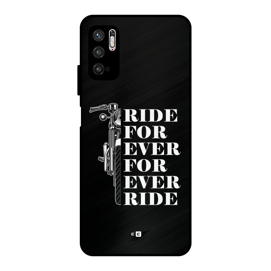Ride Forever Metal Back Case for Poco M3 Pro 5G