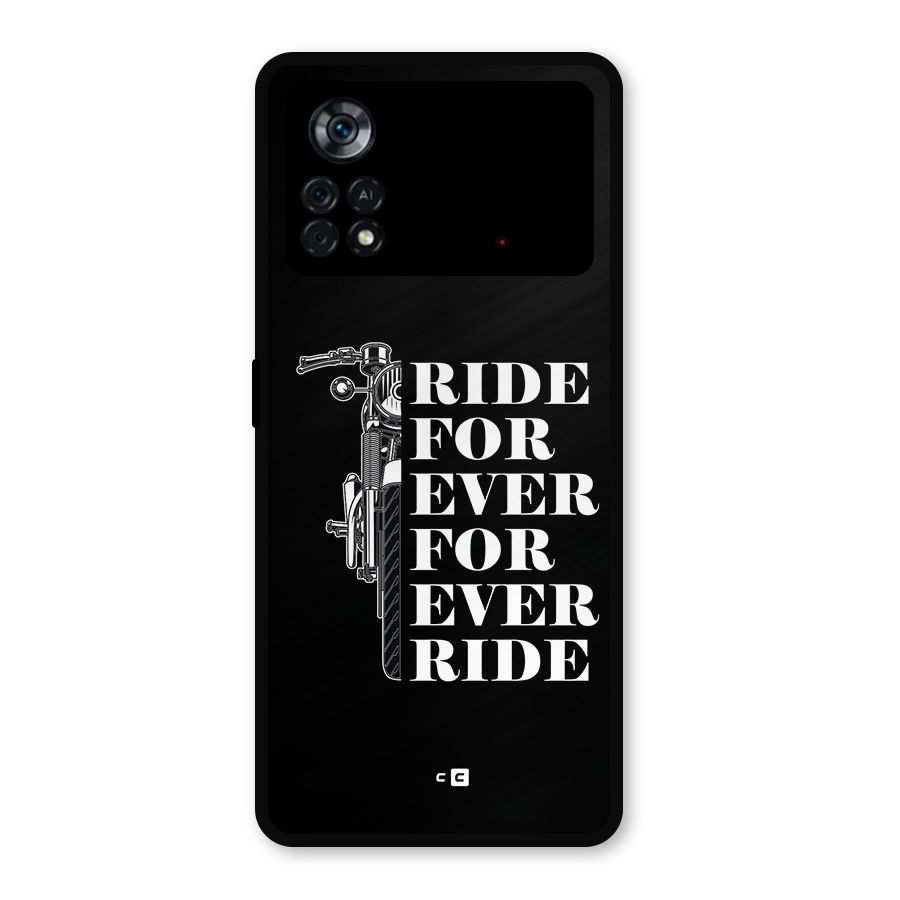Ride Forever Metal Back Case for Poco X4 Pro 5G