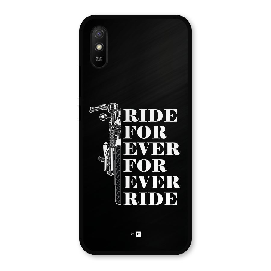 Ride Forever Metal Back Case for Redmi 9i