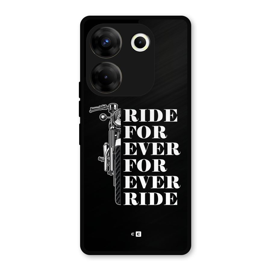 Ride Forever Metal Back Case for Tecno Camon 20 Pro