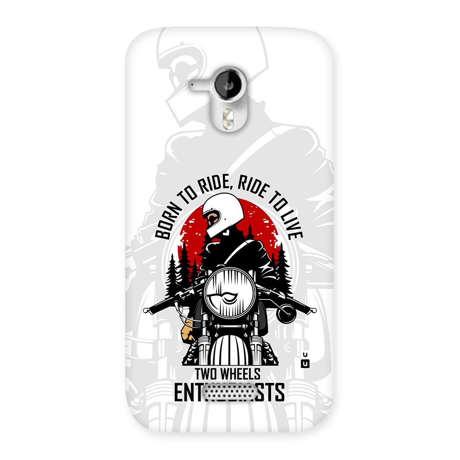 Ride To Live Back Case for Canvas HD A116