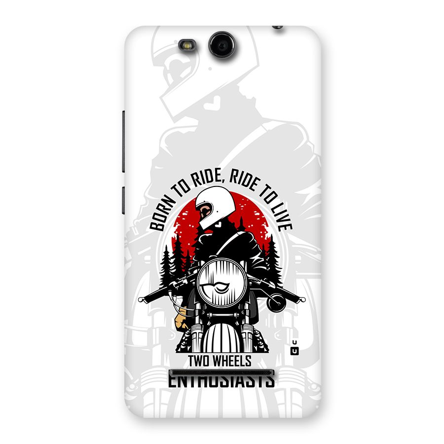 Ride To Live Back Case for Canvas Juice 3 Q392