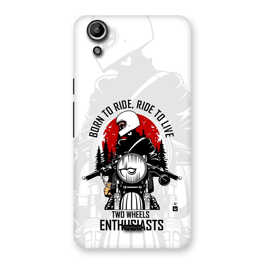Ride To Live Back Case for Canvas Selfie Lens Q345