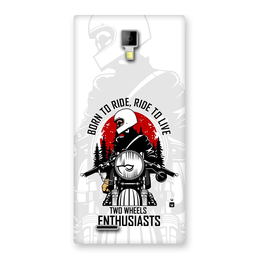 Ride To Live Back Case for Canvas Xpress A99