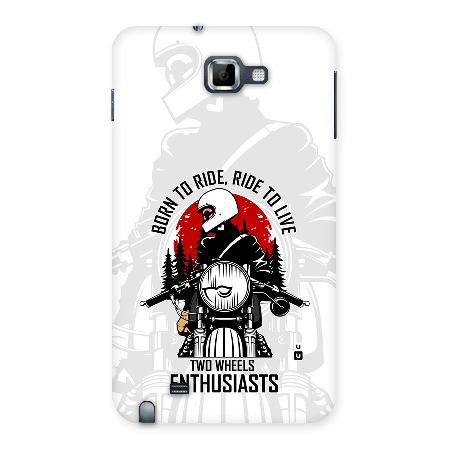 Ride To Live Back Case for Galaxy Note