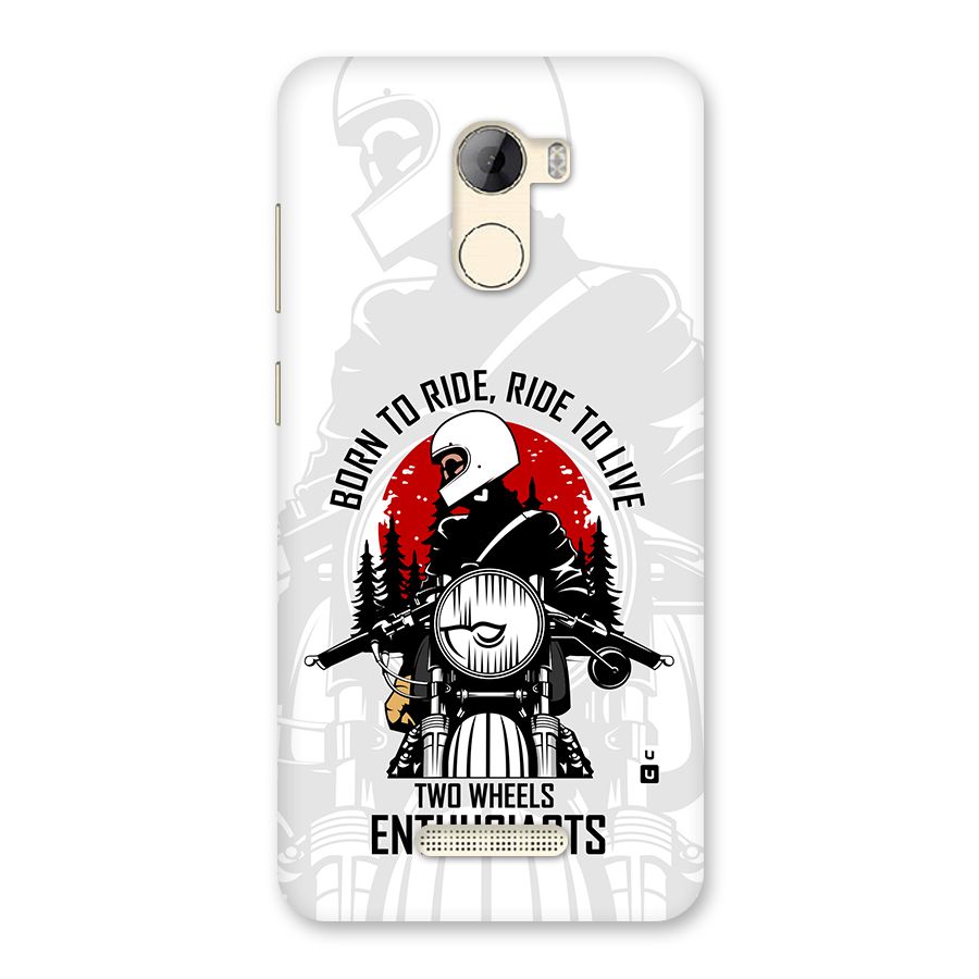 Ride To Live Back Case for Gionee A1 LIte