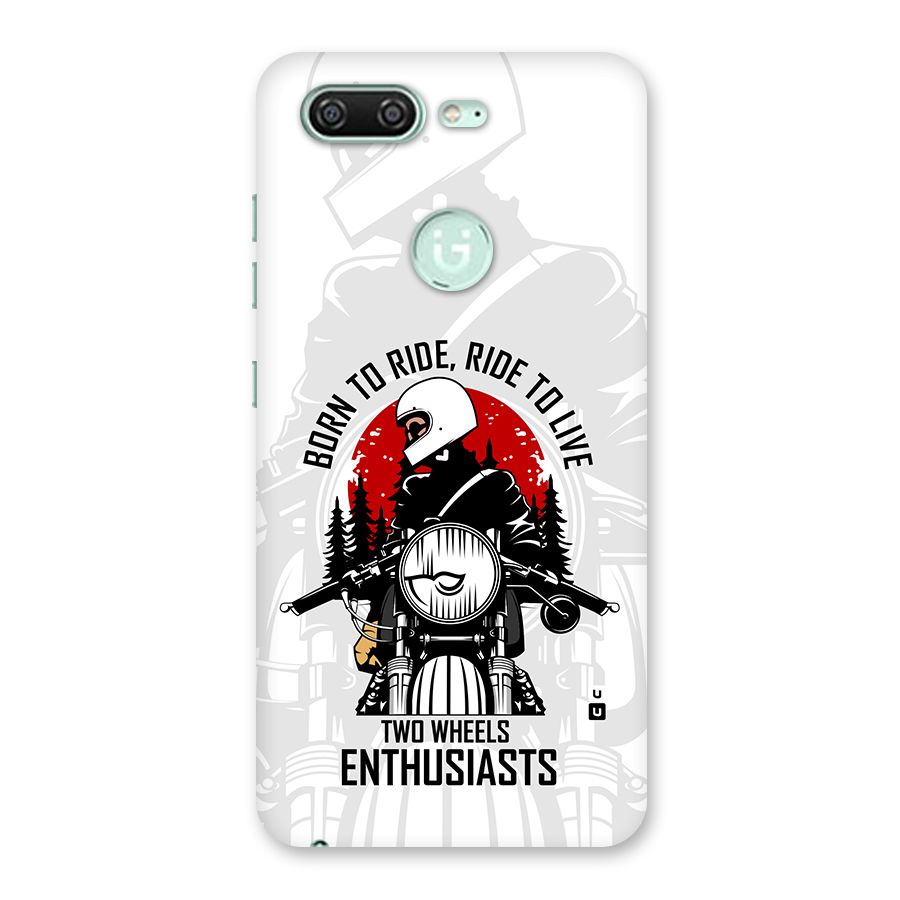 Ride To Live Back Case for Gionee S10