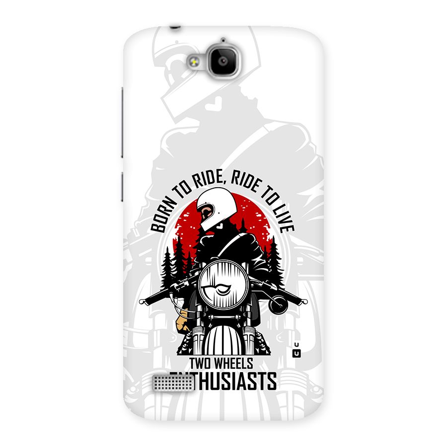 Ride To Live Back Case for Honor Holly