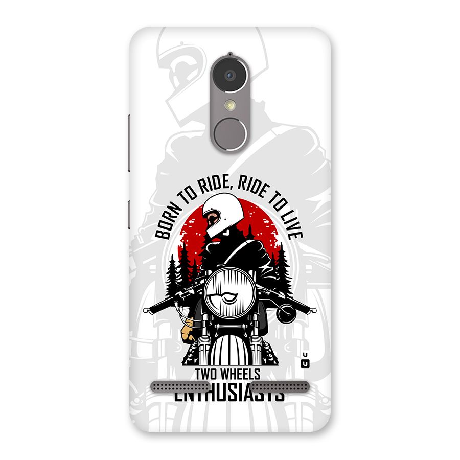Ride To Live Back Case for Lenovo K6 Power