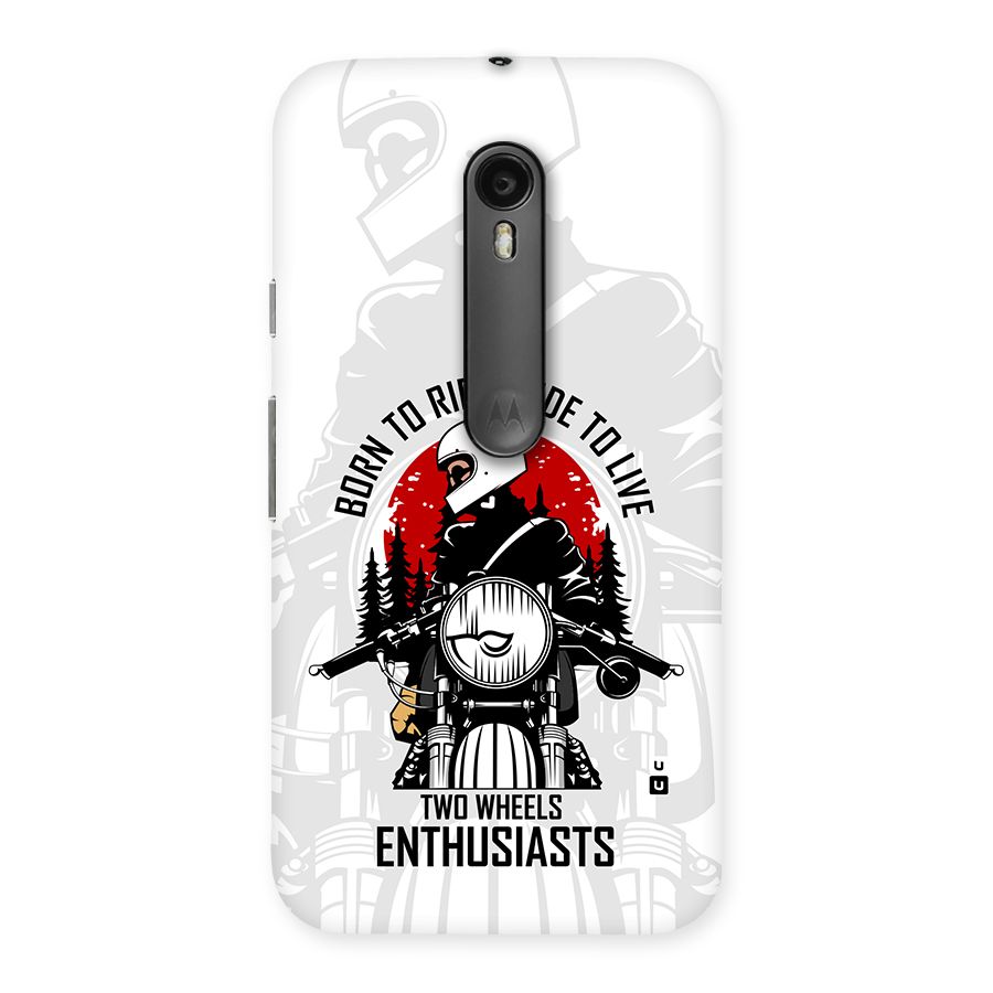 Ride To Live Back Case for Moto G3