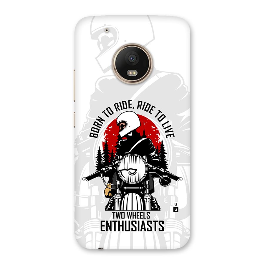 Ride To Live Back Case for Moto G5 Plus