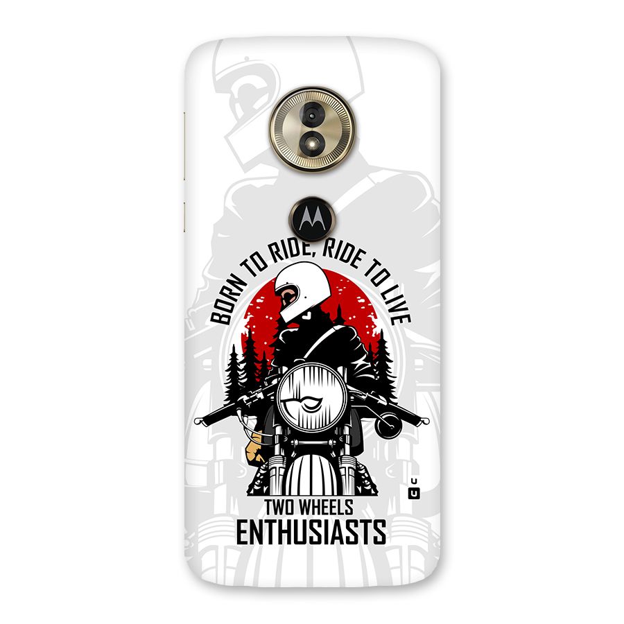 Ride To Live Back Case for Moto G6 Play