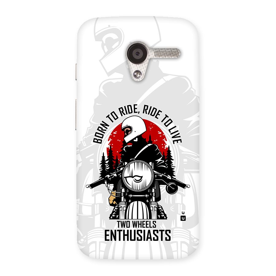 Ride To Live Back Case for Moto X