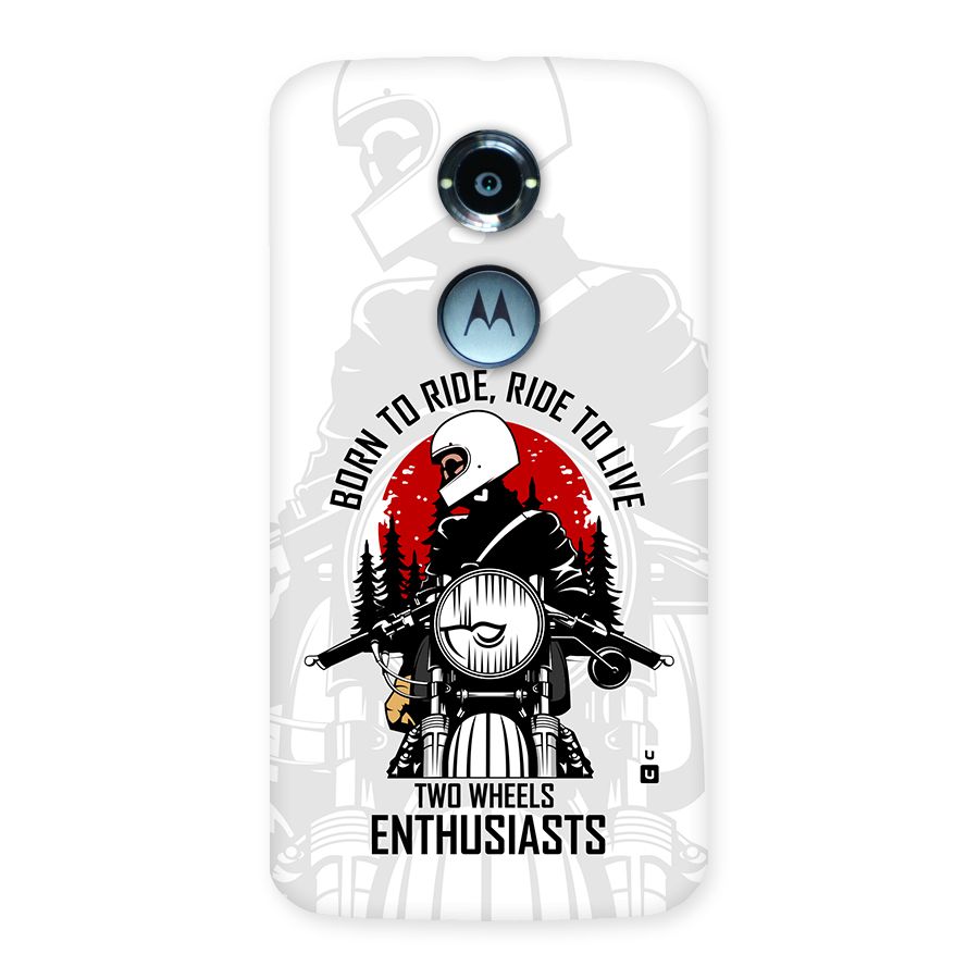 Ride To Live Back Case for Moto X2
