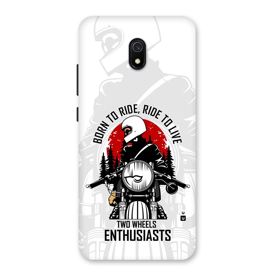 Ride To Live Back Case for Redmi 8A