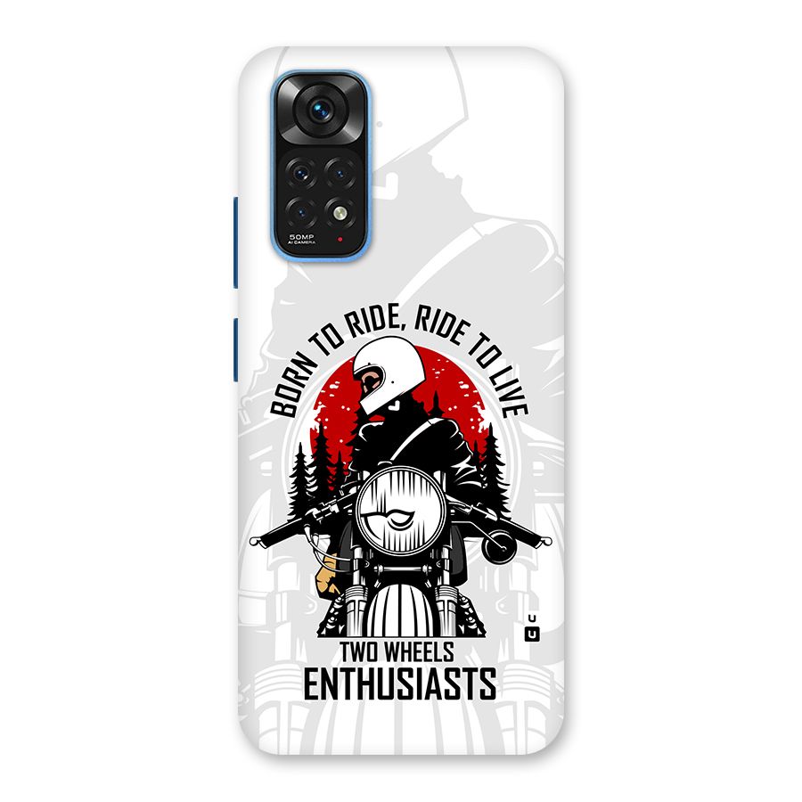 Ride To Live Back Case for Redmi Note 11