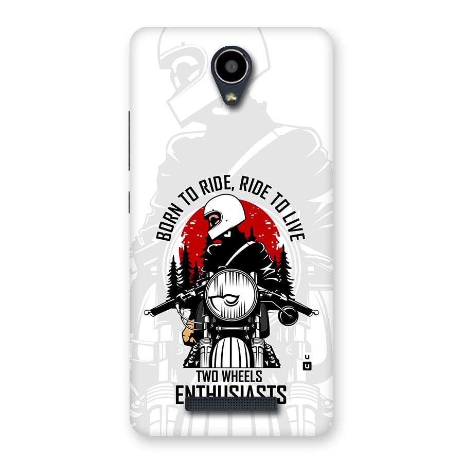 Ride To Live Back Case for Redmi Note 2