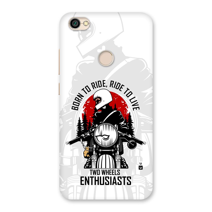 Ride To Live Back Case for Redmi Y1 2017