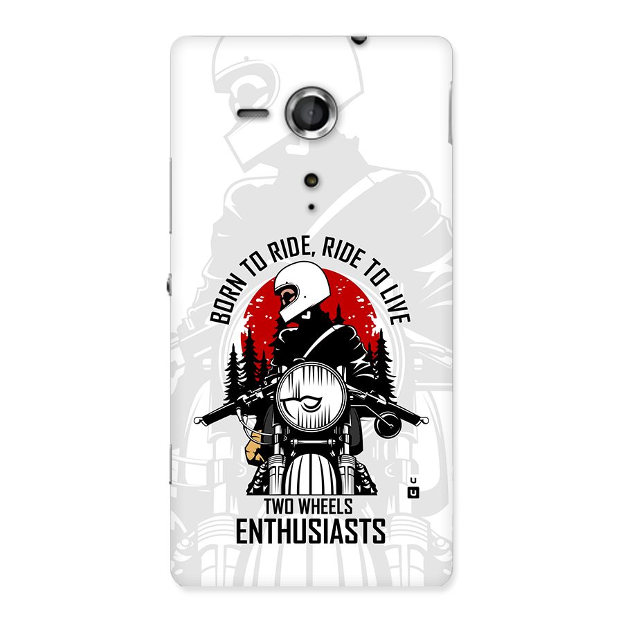 Ride To Live Back Case for Xperia Sp