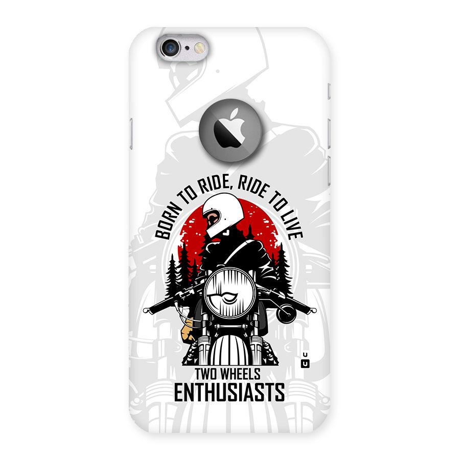 Ride To Live Back Case for iPhone 6 Logo Cut