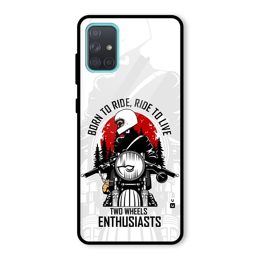 Ride To Live Glass Back Case for Galaxy A71