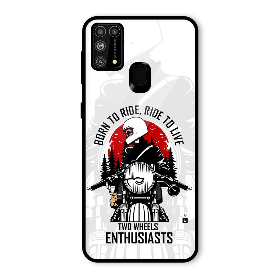Ride To Live Glass Back Case for Galaxy M31