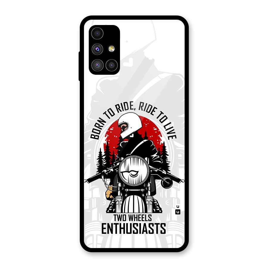Ride To Live Glass Back Case for Galaxy M51