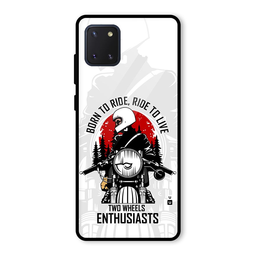 Ride To Live Glass Back Case for Galaxy Note 10 Lite