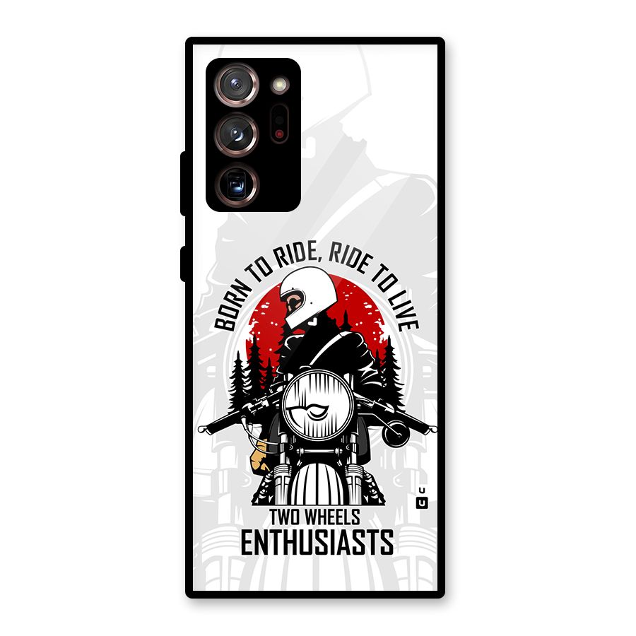 Ride To Live Glass Back Case for Galaxy Note 20 Ultra