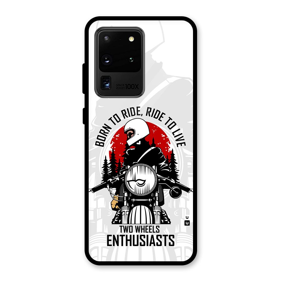 Ride To Live Glass Back Case for Galaxy S20 Ultra