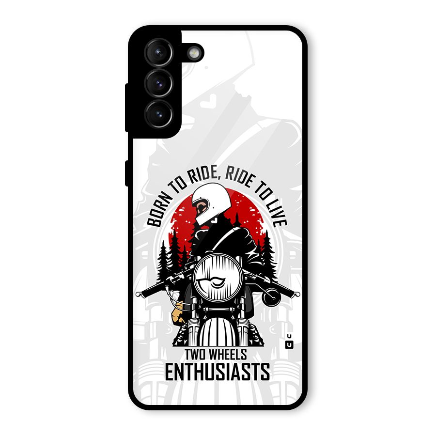 Ride To Live Glass Back Case for Galaxy S21 Plus