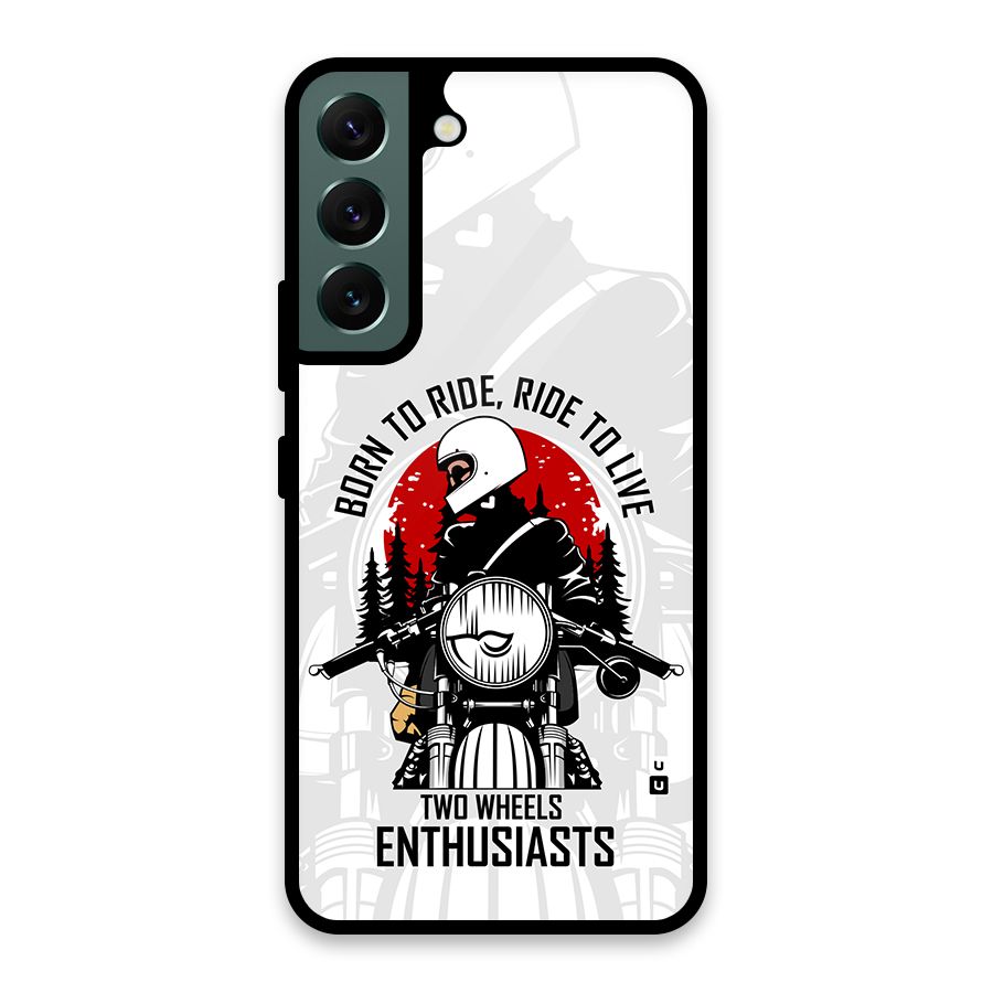 Ride To Live Glass Back Case for Galaxy S22 5G