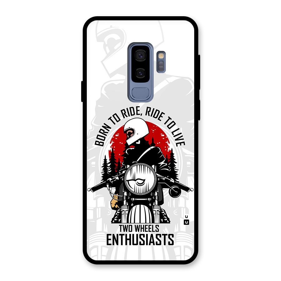 Ride To Live Glass Back Case for Galaxy S9 Plus