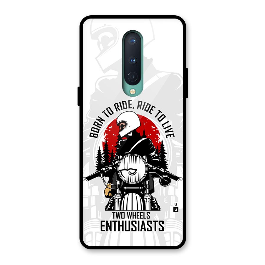 Ride To Live Glass Back Case for OnePlus 8