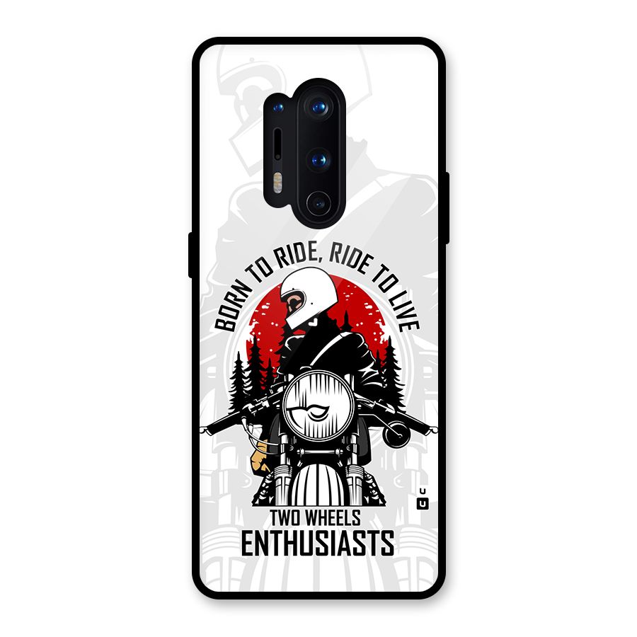Ride To Live Glass Back Case for OnePlus 8 Pro