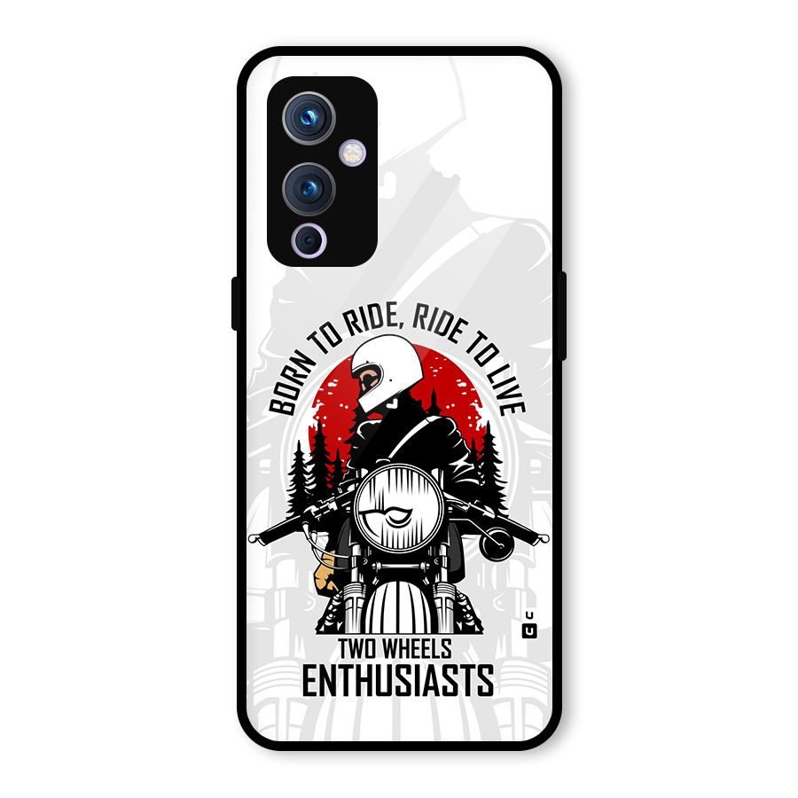 Ride To Live Glass Back Case for OnePlus 9