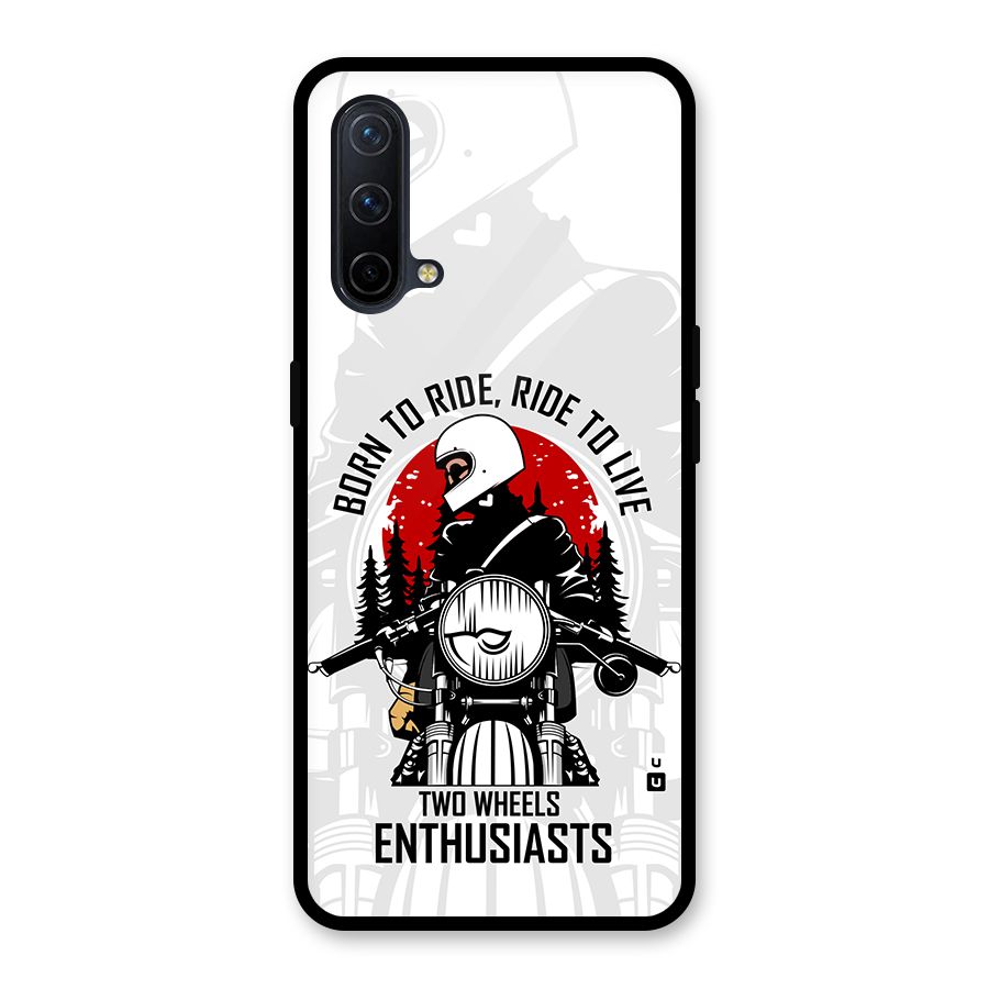 Ride To Live Glass Back Case for OnePlus Nord CE 5G