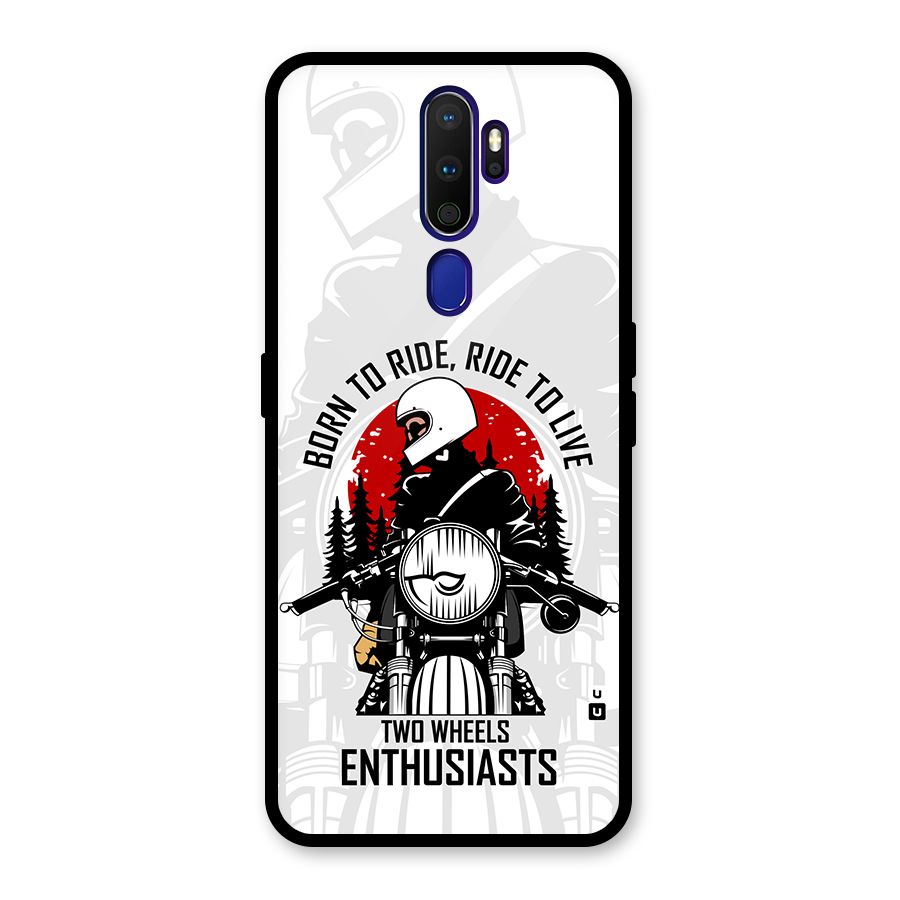 Ride To Live Glass Back Case for Oppo A9 (2020)