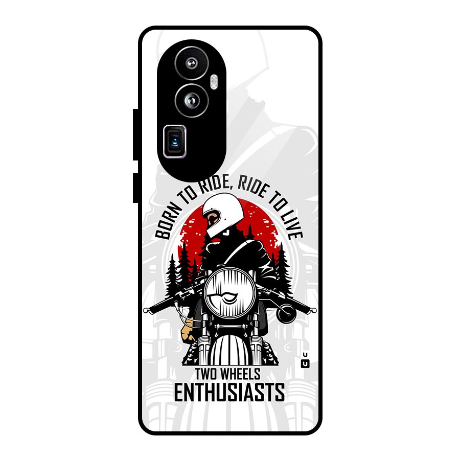 Ride To Live Glass Back Case for Oppo Reno10 Pro Plus