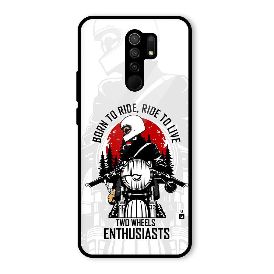 Ride To Live Glass Back Case for Poco M2