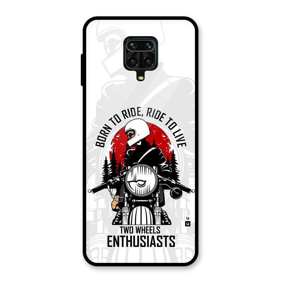 Ride To Live Glass Back Case for Poco M2 Pro