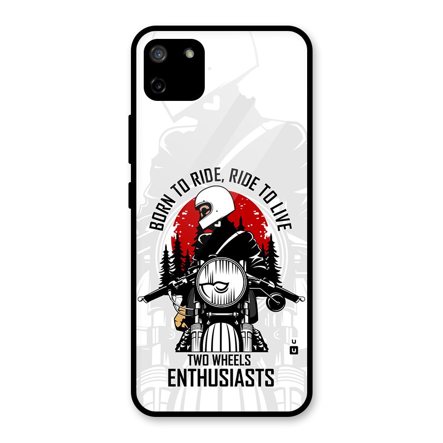 Ride To Live Glass Back Case for Realme C11
