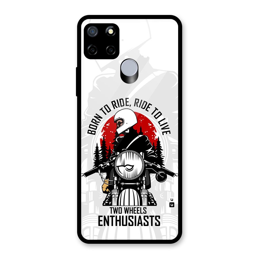 Ride To Live Glass Back Case for Realme C12
