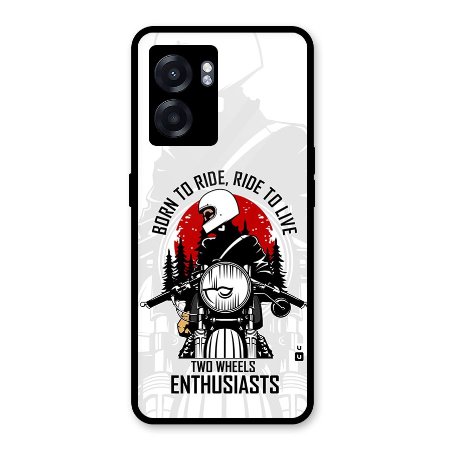 Ride To Live Glass Back Case for Realme Narzo 50 5G