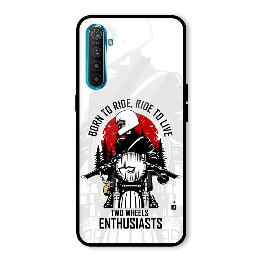 Ride To Live Glass Back Case for Realme X2