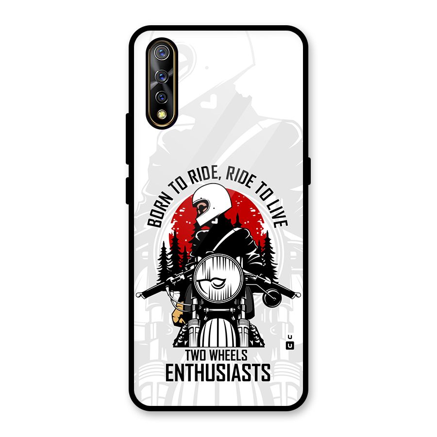 Ride To Live Glass Back Case for Vivo S1