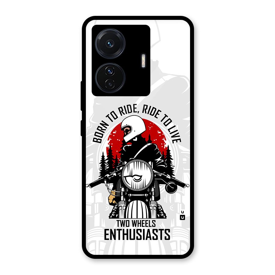 Ride To Live Glass Back Case for Vivo T1 Pro